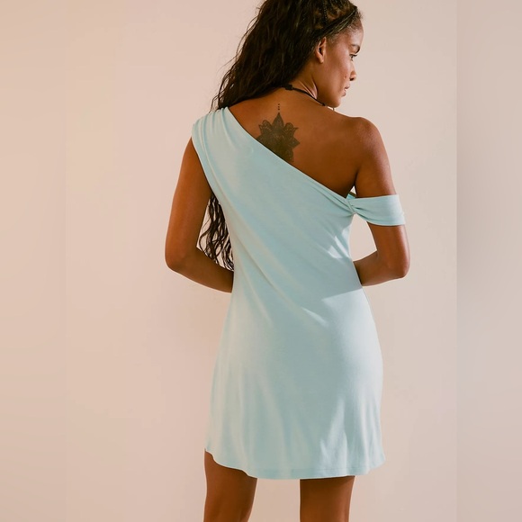 Free People Good Feels One-Shoulder Mini🩵 - Picture 3 of 5